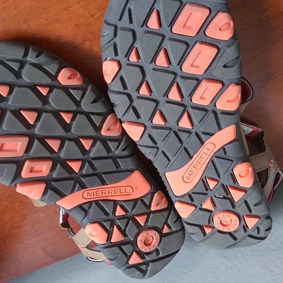 Merrell Women's Sandspur Rose Sandals Leather tan Shoes Size 8 Strappy - Picture 9 of 11